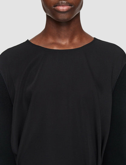 JOSEPH Fashion Women Drapy Cady Didot Dress Black