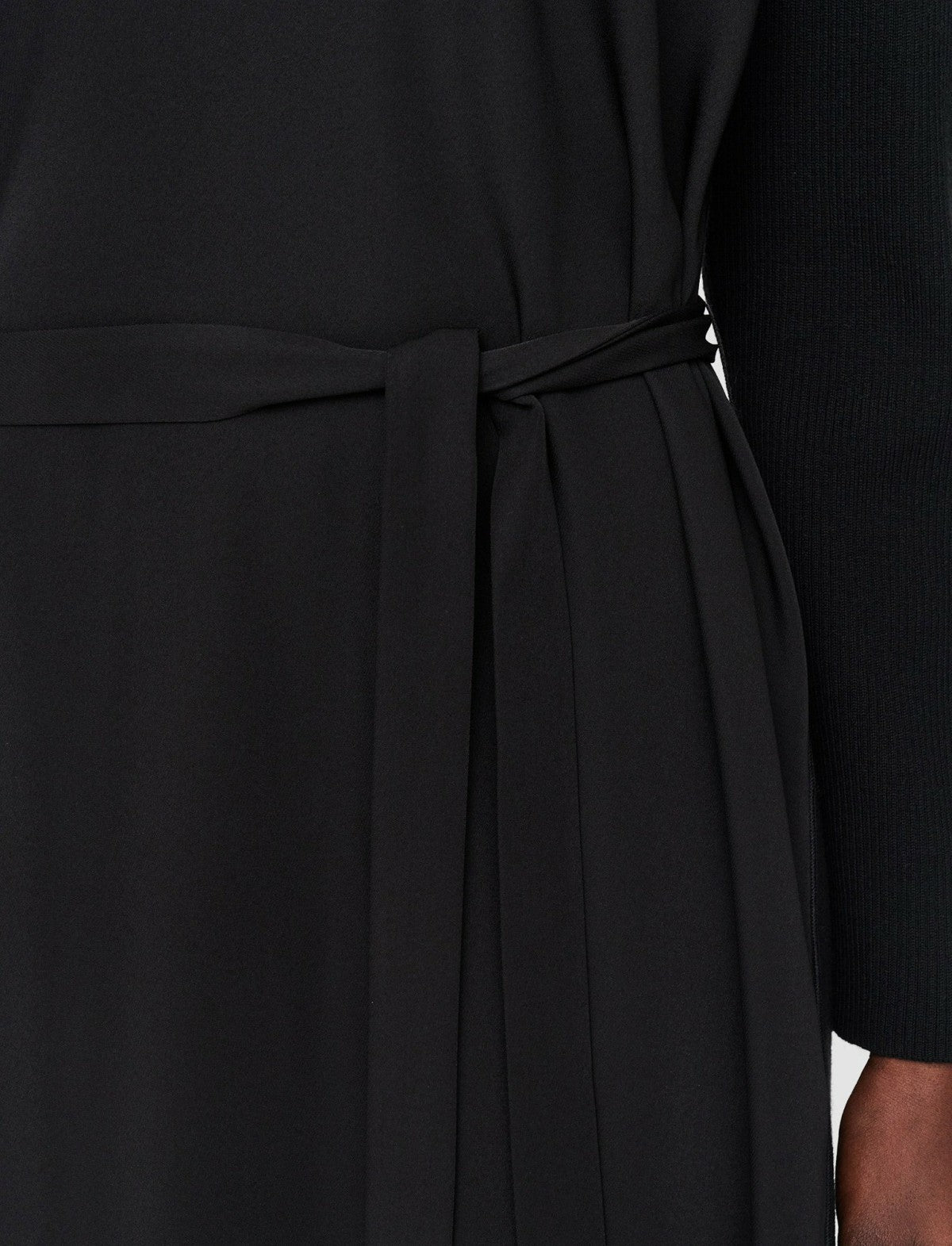 JOSEPH Fashion Women Drapy Cady Didot Dress Black