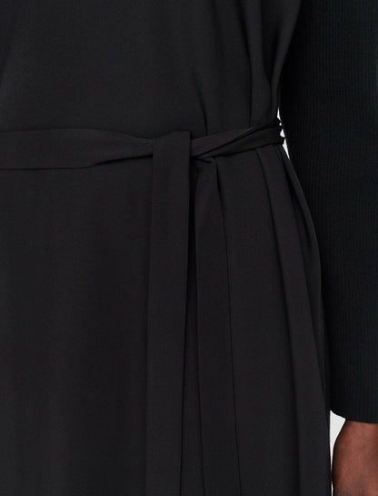 JOSEPH Fashion Women Drapy Cady Didot Dress Black