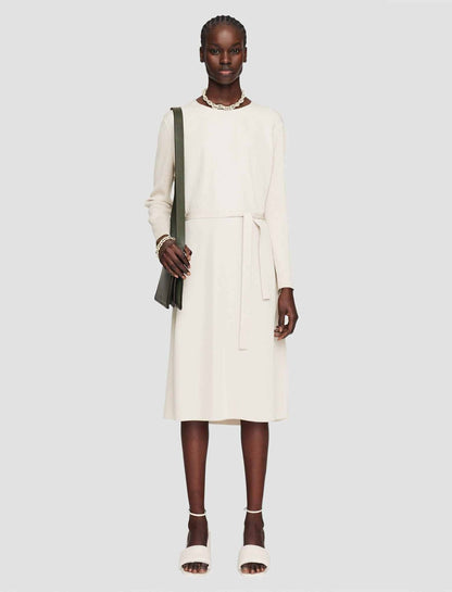JOSEPH Fashion Women Drapy Cady Didot Dress Oat