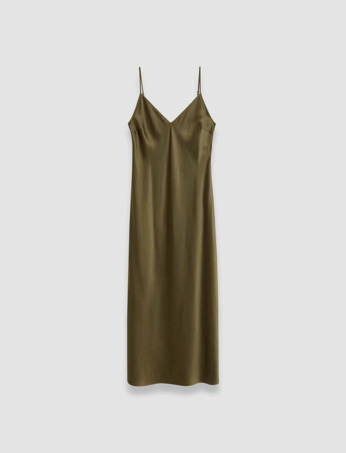 JOSEPH Fashion Women Silk Satin Clea Dress Hass Avocado
