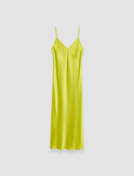 JOSEPH Fashion Women Silk Satin Clea Dress Ginkgo