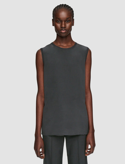 JOSEPH Fashion Women Silk Crepe de Soie Bley Blouse Slate