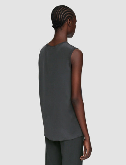JOSEPH Fashion Women Silk Crepe de Soie Bley Blouse Slate
