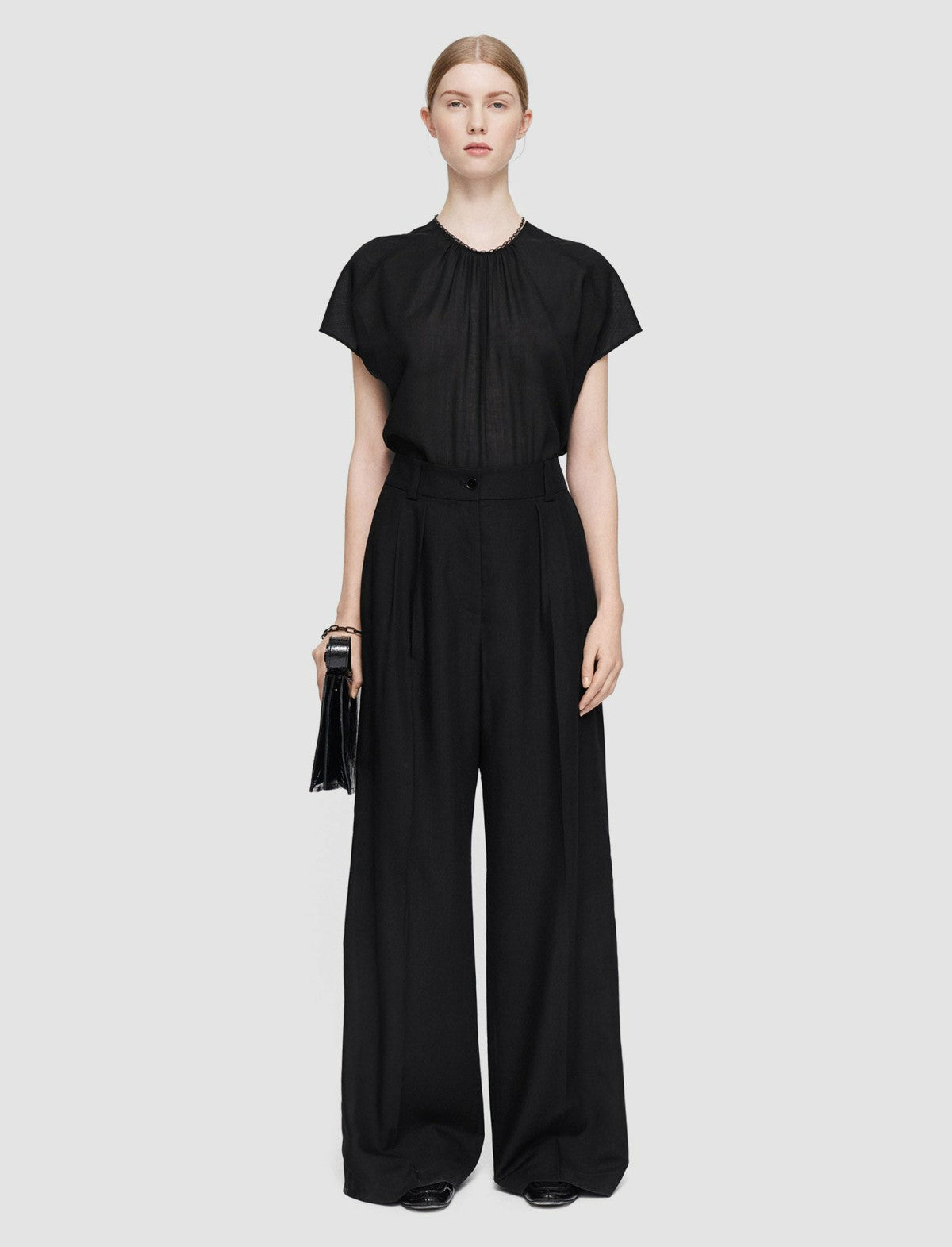 JOSEPH Fashion Women Winter Voile Forest Trousers Black