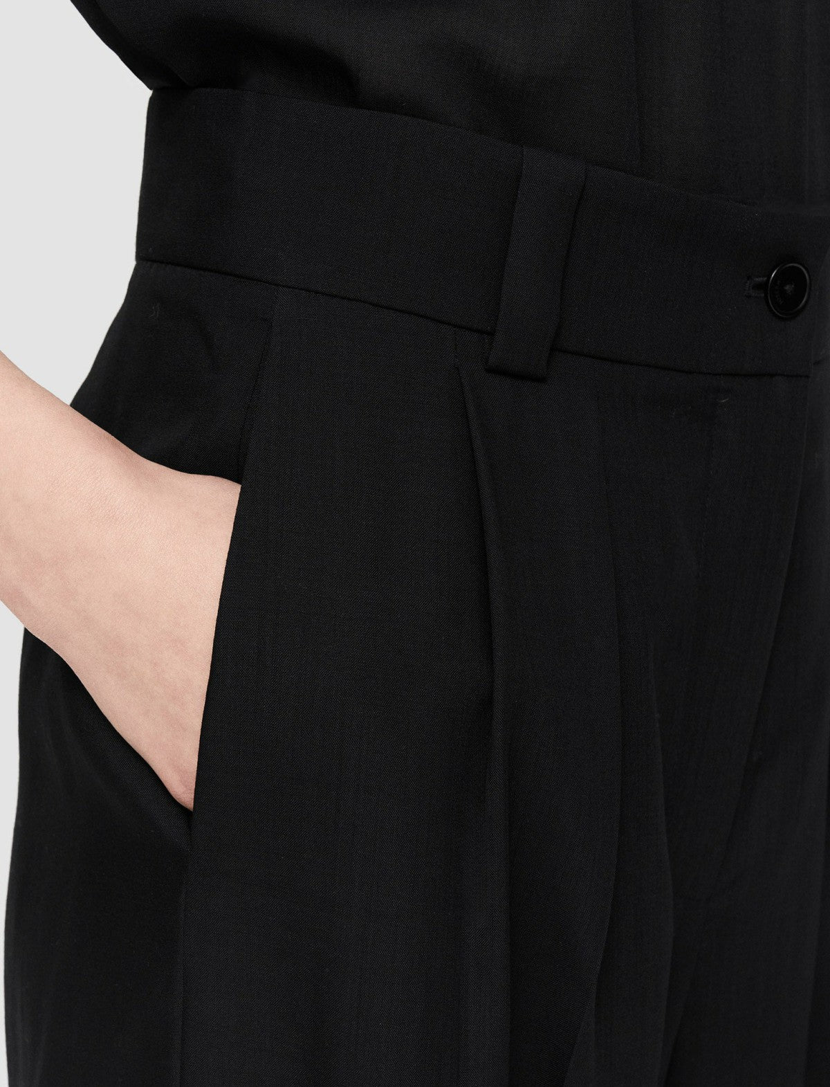 JOSEPH Fashion Women Winter Voile Forest Trousers Black