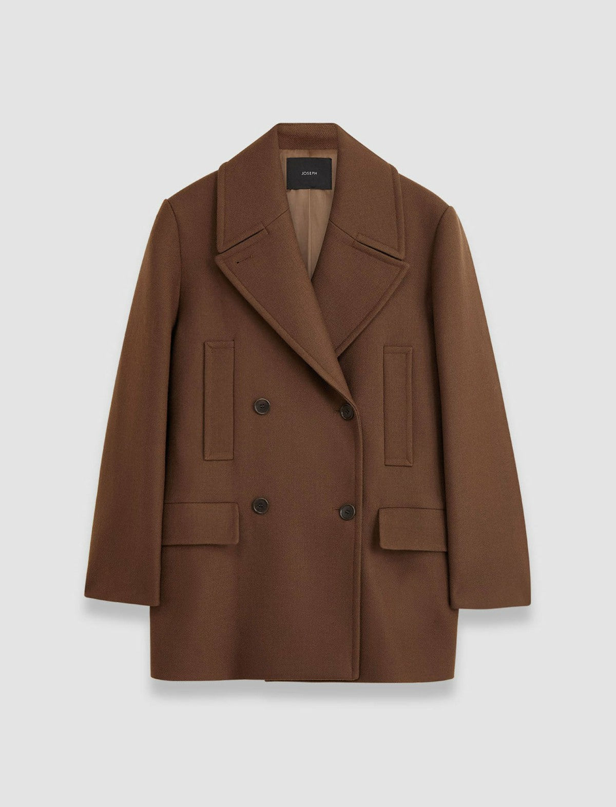 JOSEPH Fashion Women Heritage Wool Laure Coat Arabica