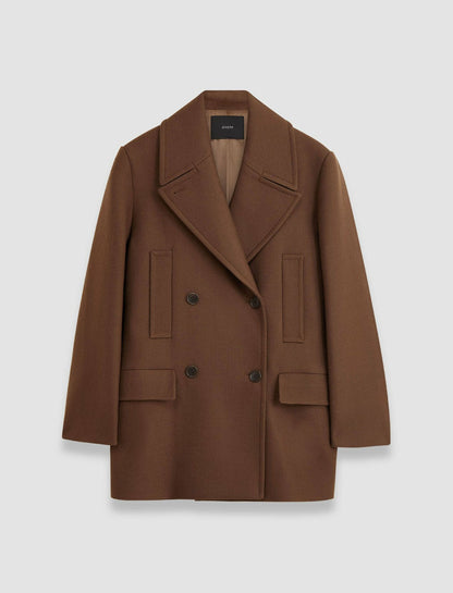 JOSEPH Fashion Women Heritage Wool Laure Coat Arabica
