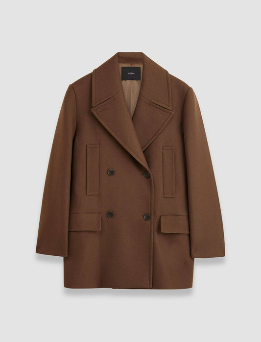 JOSEPH Fashion Women Heritage Wool Laure Coat Arabica