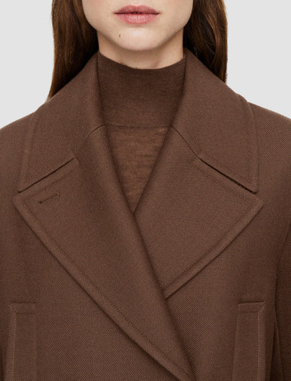 JOSEPH Fashion Women Heritage Wool Laure Coat Arabica