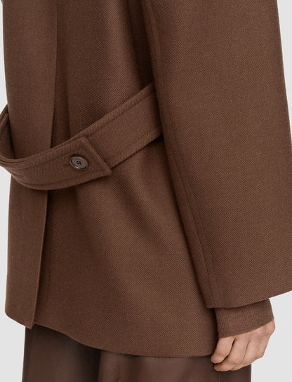 JOSEPH Fashion Women Heritage Wool Laure Coat Arabica