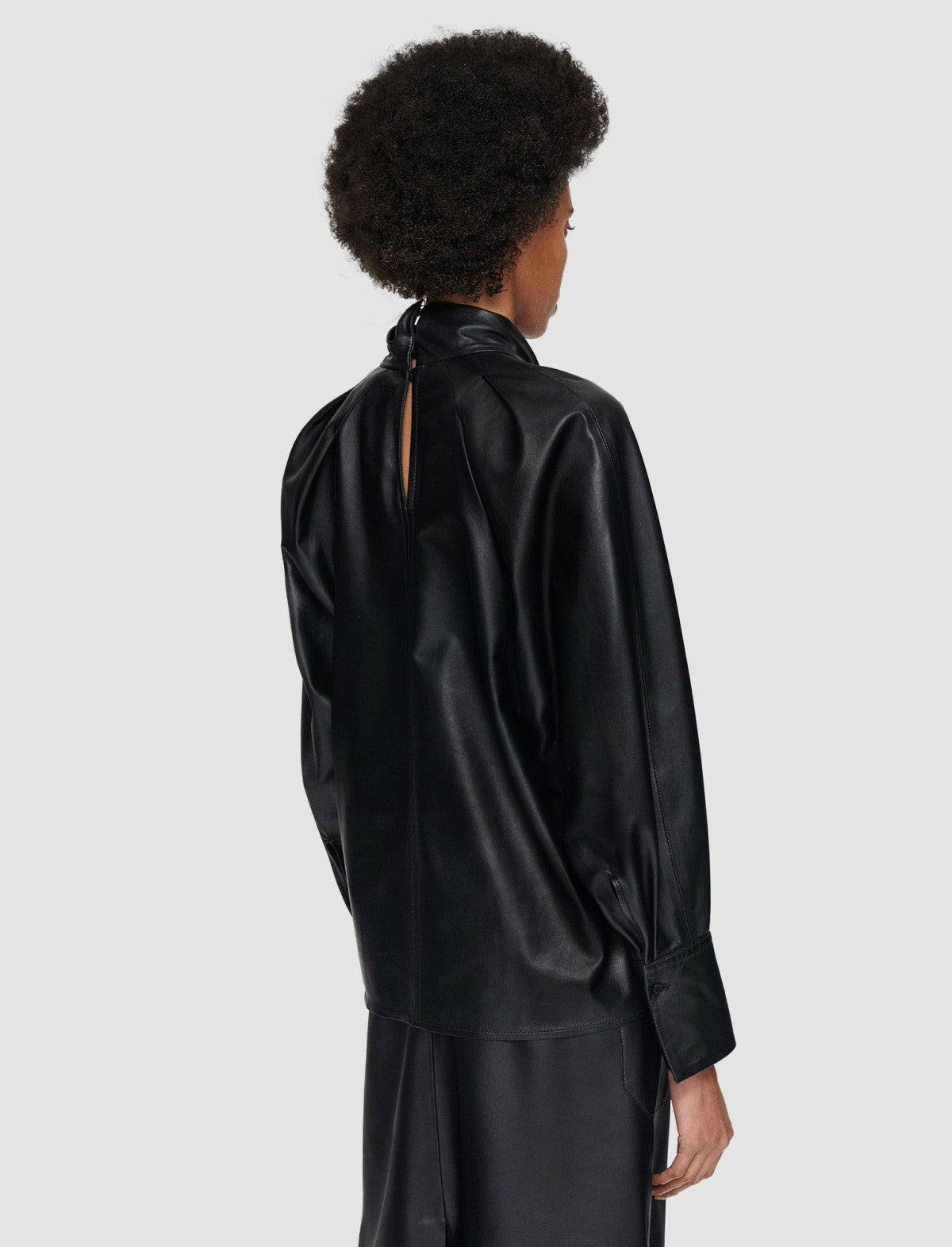 JOSEPH Fashion Women Nappa Leather Mondor Top Black