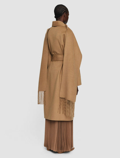 JOSEPH Fashion Women Light Double Face Lepage Scarf Coat Oak