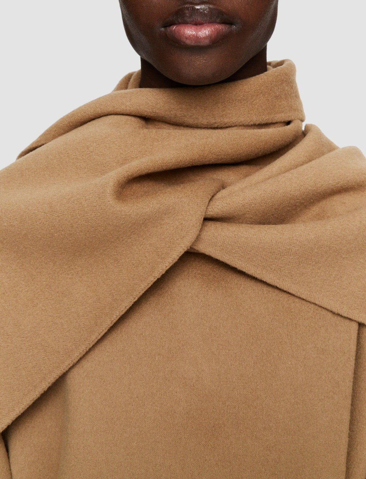 JOSEPH Fashion Women Light Double Face Lepage Scarf Coat Oak