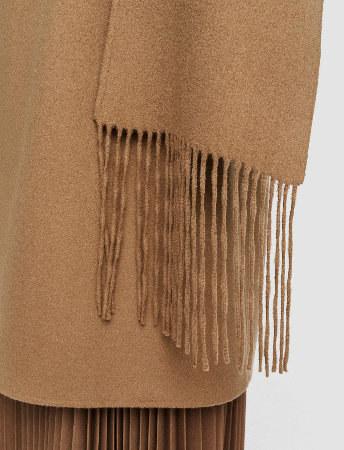 JOSEPH Fashion Women Light Double Face Lepage Scarf Coat Oak