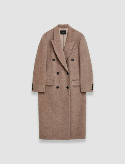 JOSEPH Fashion Women Yak Wool Lilas Coat Oak