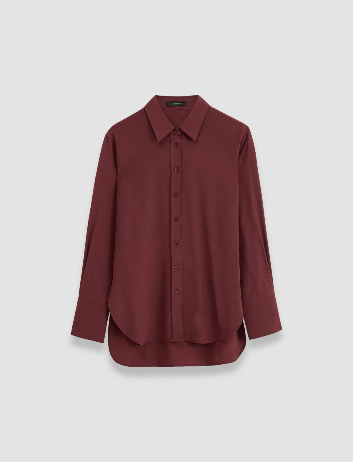 JOSEPH Fashion Women Joe Silk Crepe de Chine Blouse Merlot