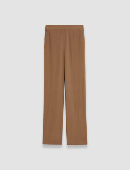 JOSEPH Fashion Women Silk Crepe de Chine Tova Trousers Arabica