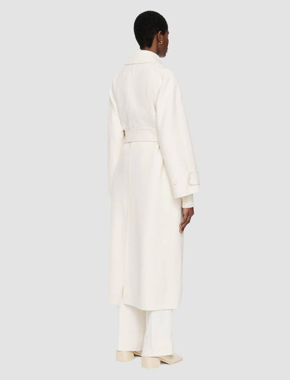 JOSEPH Fashion Women Double Face Cashmere Navarre Coat Ivory