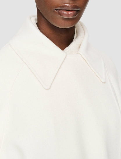 JOSEPH Fashion Women Double Face Cashmere Navarre Coat Ivory