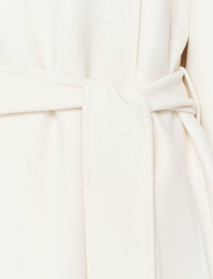 JOSEPH Fashion Women Double Face Cashmere Navarre Coat Ivory