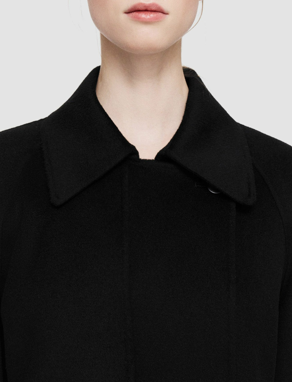 JOSEPH Fashion Women Double Face Cashmere Marne Coat Black