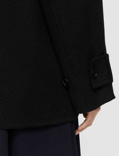 JOSEPH Fashion Women Double Face Cashmere Marne Coat Black