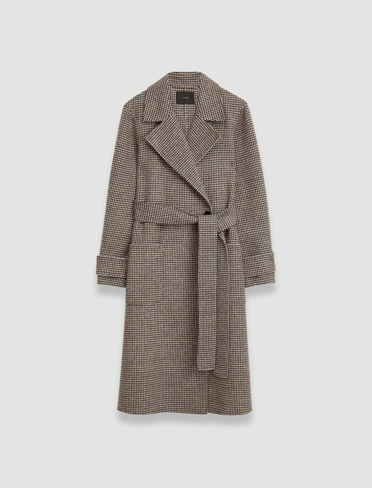 JOSEPH Fashion Women Double Face Dogtooth Arline Coat Arabica Combo