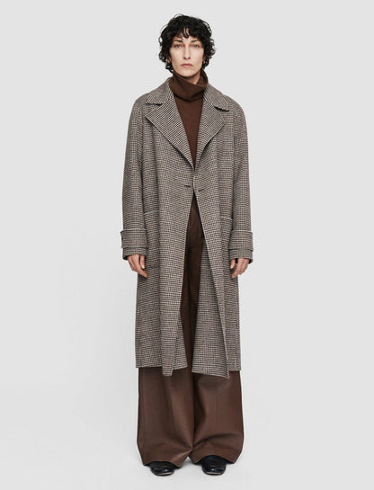 JOSEPH Fashion Women Double Face Dogtooth Arline Coat Arabica Combo
