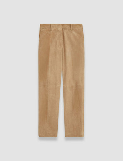JOSEPH Fashion Women Coleman Leather Stretch Trousers Oak
