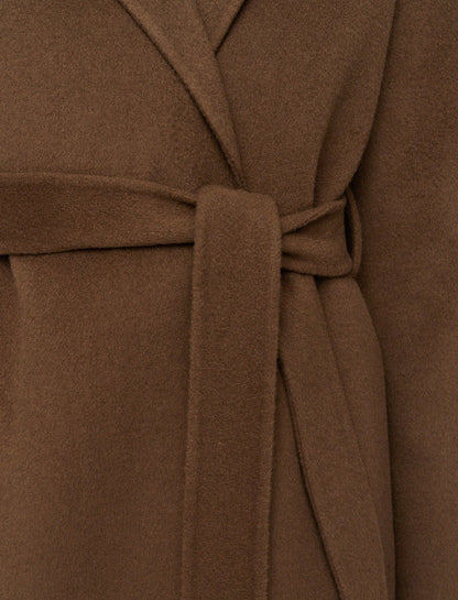 JOSEPH Fashion Women Double Face Cashmere Cenda Long Coat Arabica