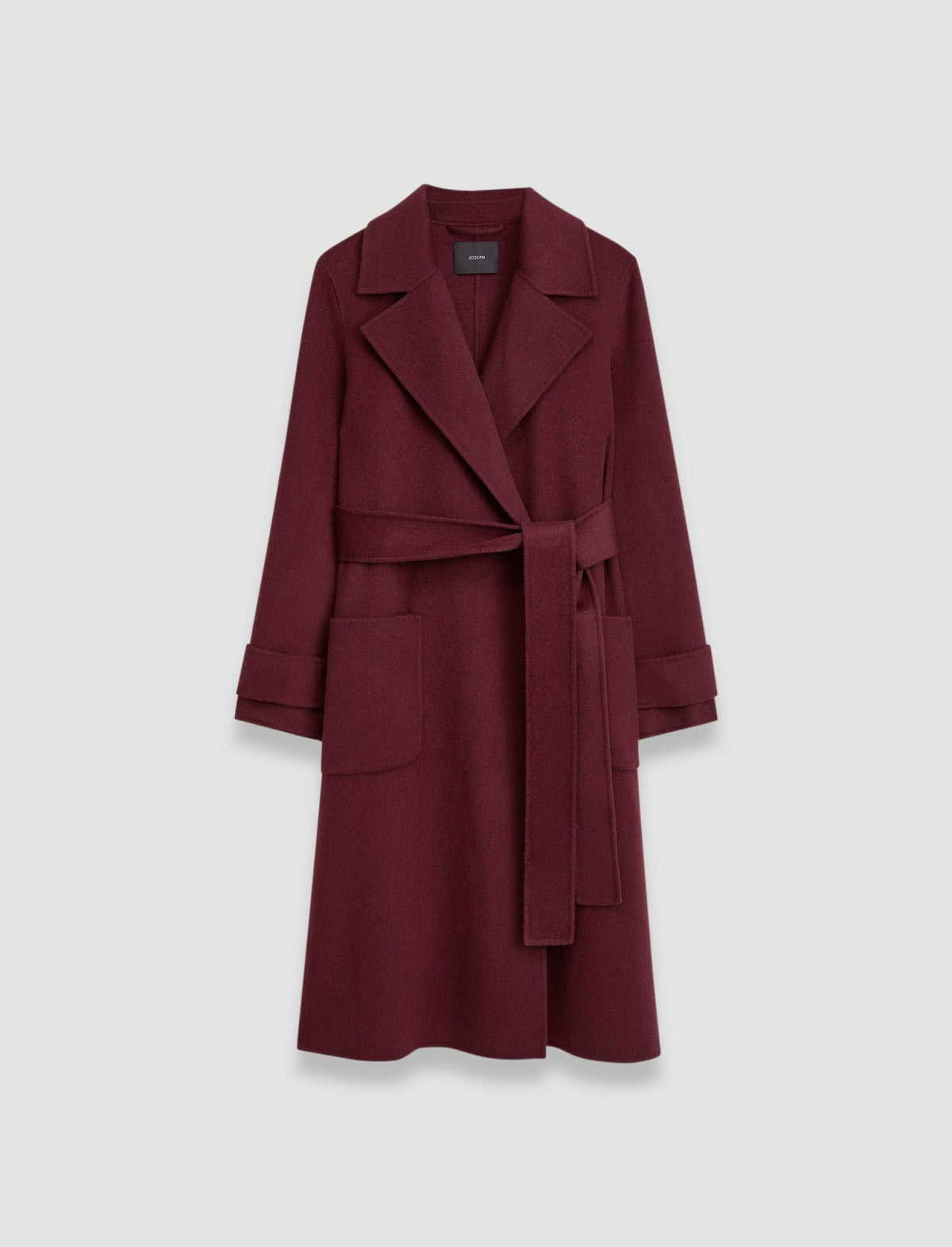 JOSEPH Fashion Women Arline Double Face Cashmere Coat Merlot