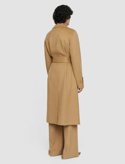 JOSEPH Fashion Women Arline Double Face Cashmere Coat Oak
