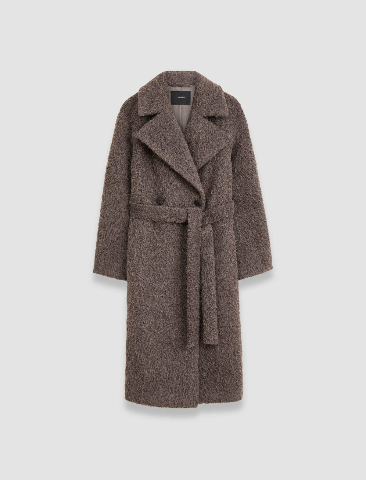JOSEPH Fashion Women Alpaca Blanket Chalon Coat Carob