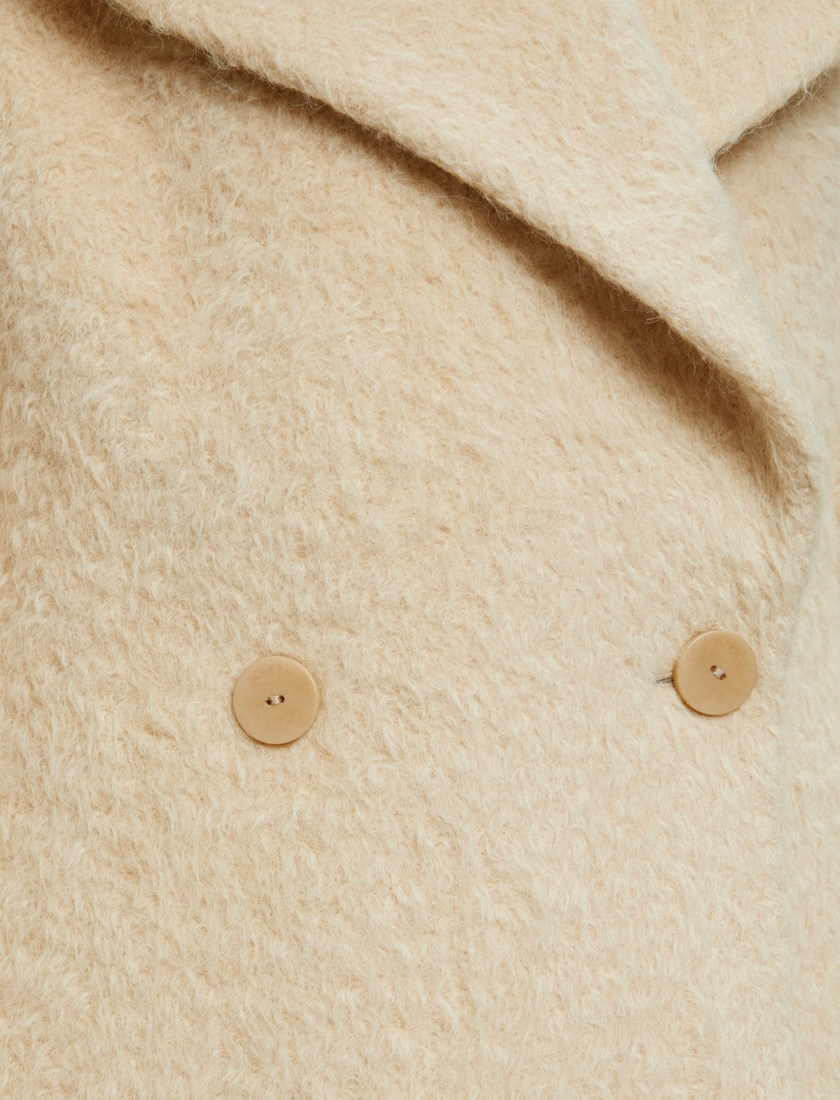 JOSEPH Fashion Women Alpaca Blanket Marin Coat Champagne