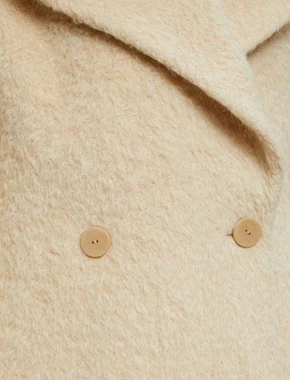 JOSEPH Fashion Women Alpaca Blanket Marin Coat Champagne