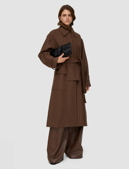 JOSEPH Fashion Women Heritage Wool Louise Coat Arabica