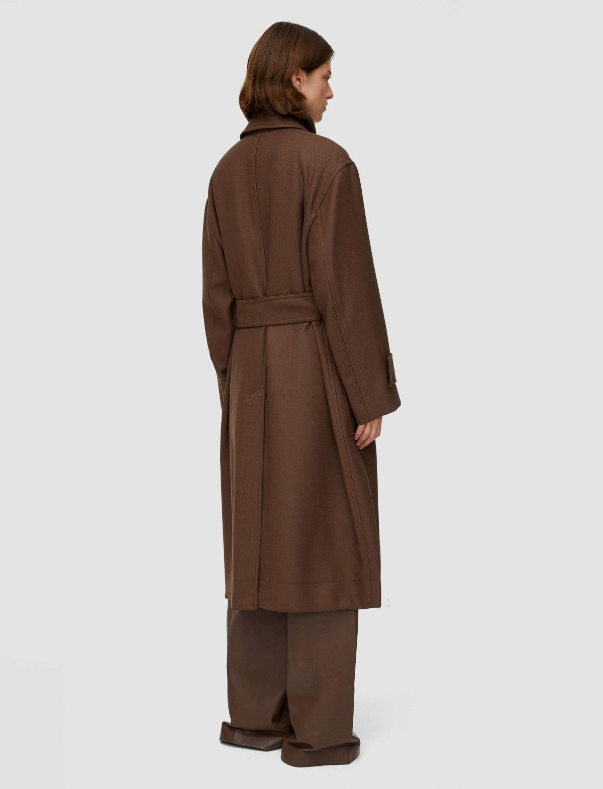 JOSEPH Fashion Women Heritage Wool Louise Coat Arabica