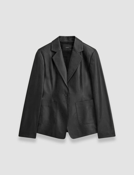 JOSEPH Fashion Women Glenview Nappa Leather Jacket Black
