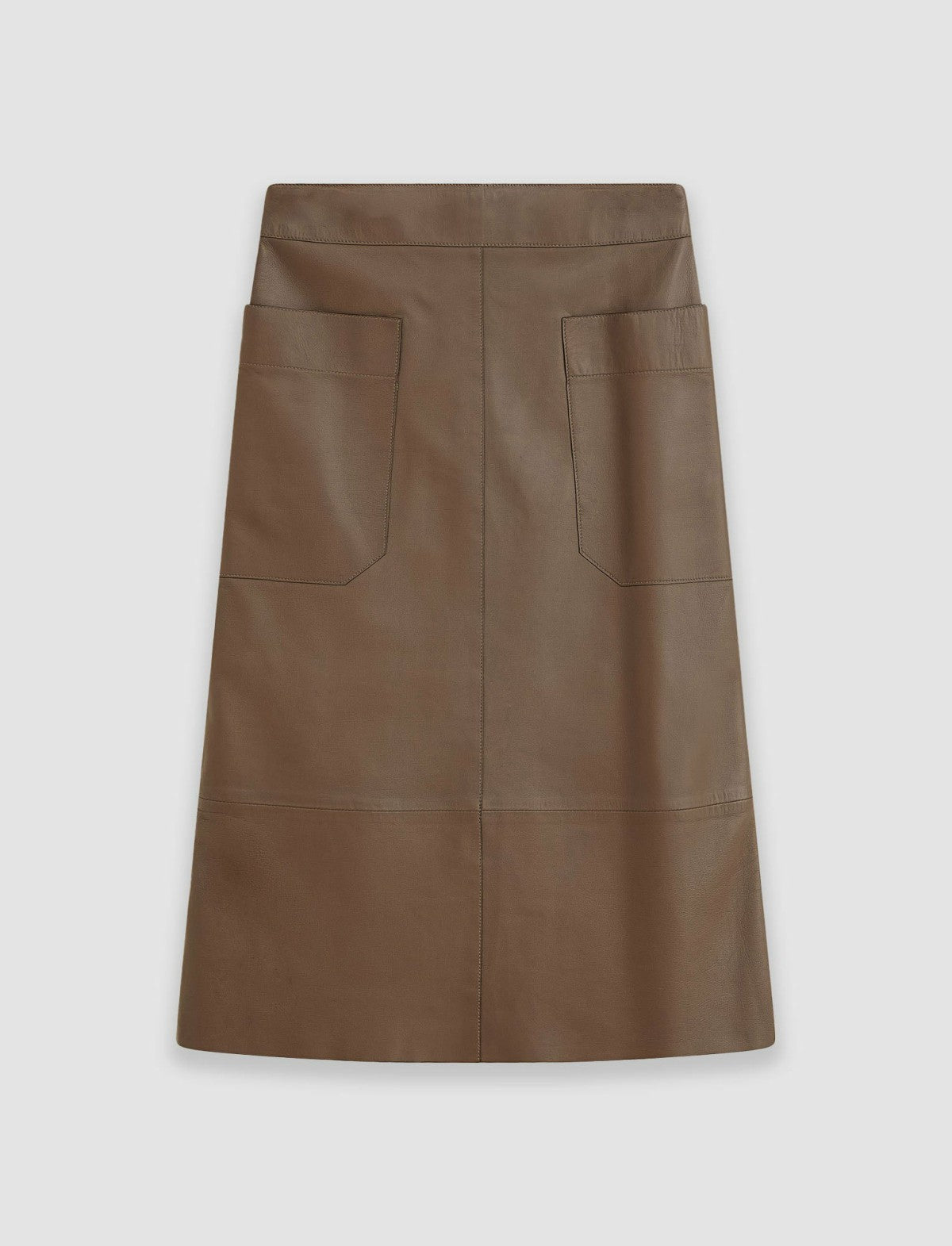 JOSEPH Fashion Women Blomfield Nappa Leather Skirt Arabica