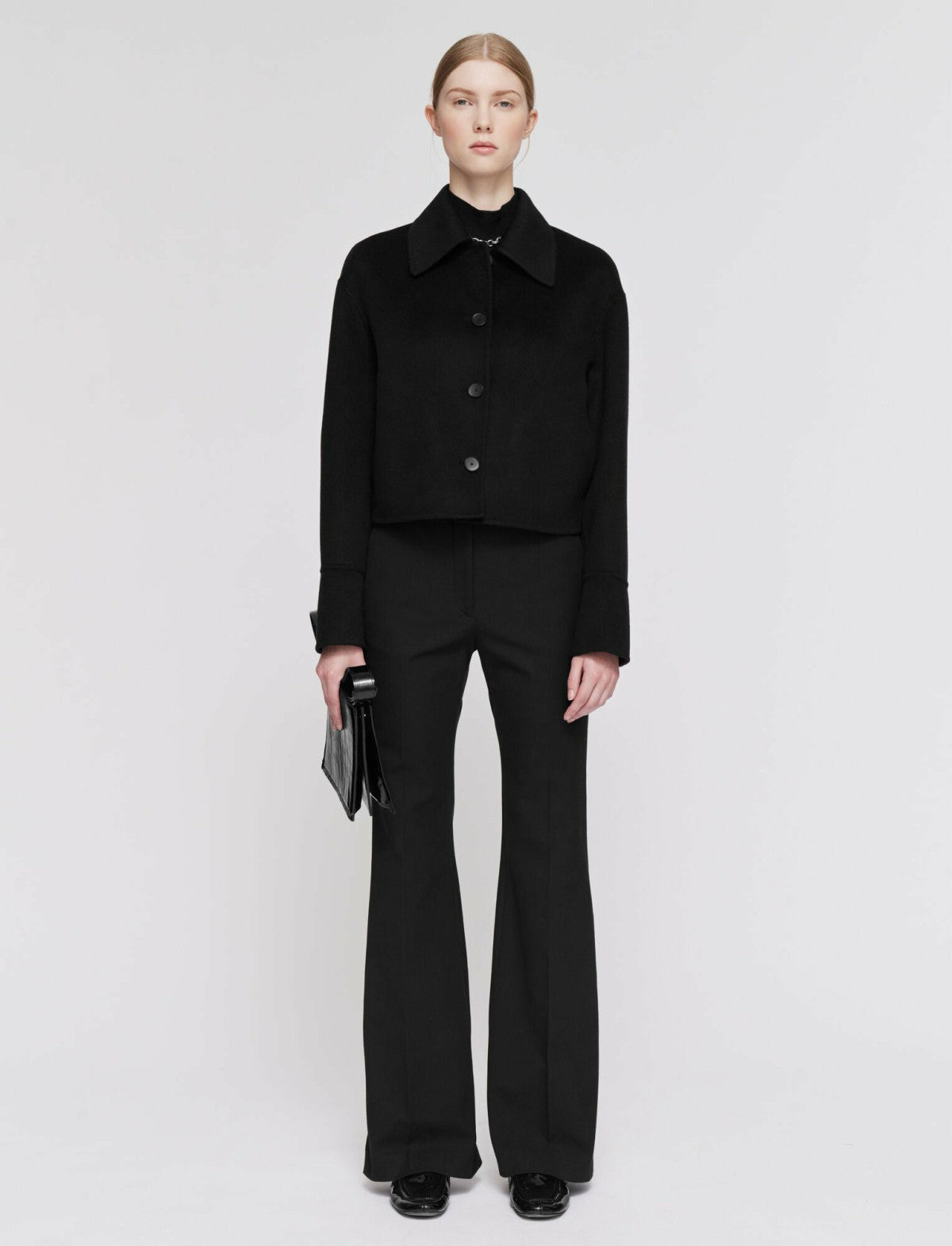 JOSEPH Fashion Women Double Face Cashmere Gerrard Jacket Black