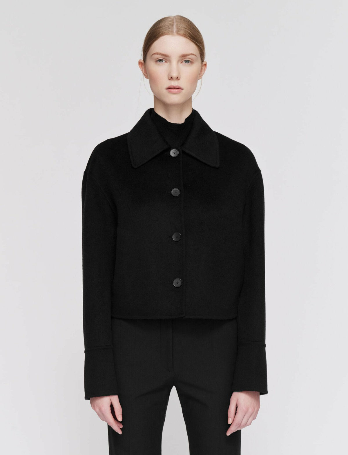 JOSEPH Fashion Women Double Face Cashmere Gerrard Jacket Black