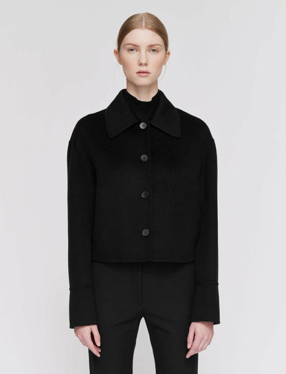 JOSEPH Fashion Women Double Face Cashmere Gerrard Jacket Black