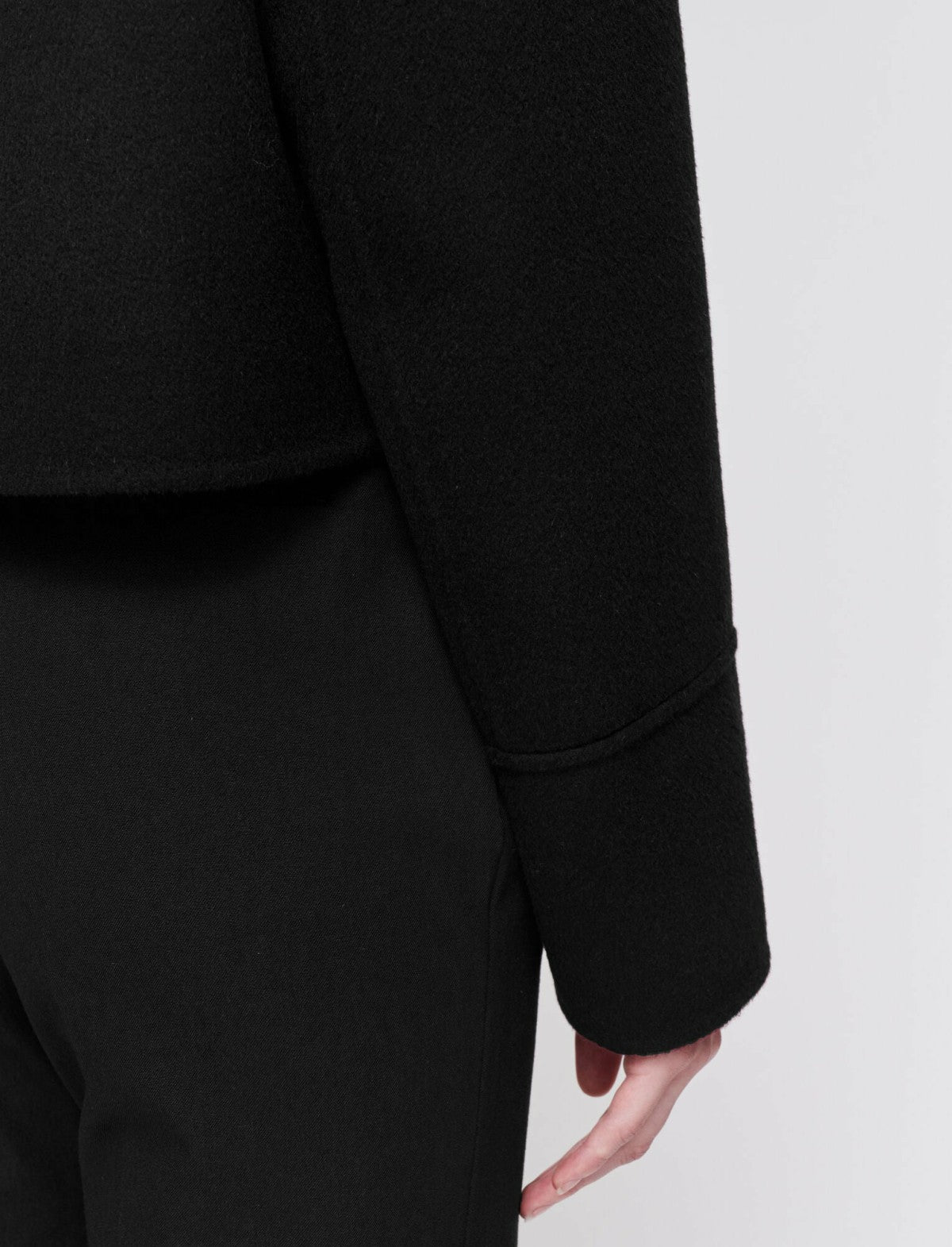 JOSEPH Fashion Women Double Face Cashmere Gerrard Jacket Black