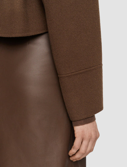JOSEPH Fashion Women Double Face Cashmere Gerrard Jacket Arabica