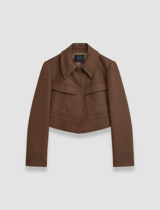 JOSEPH Fashion Women Heritage Wool Cranbrook Jacket Arabica