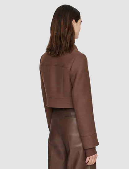 JOSEPH Fashion Women Heritage Wool Cranbrook Jacket Arabica
