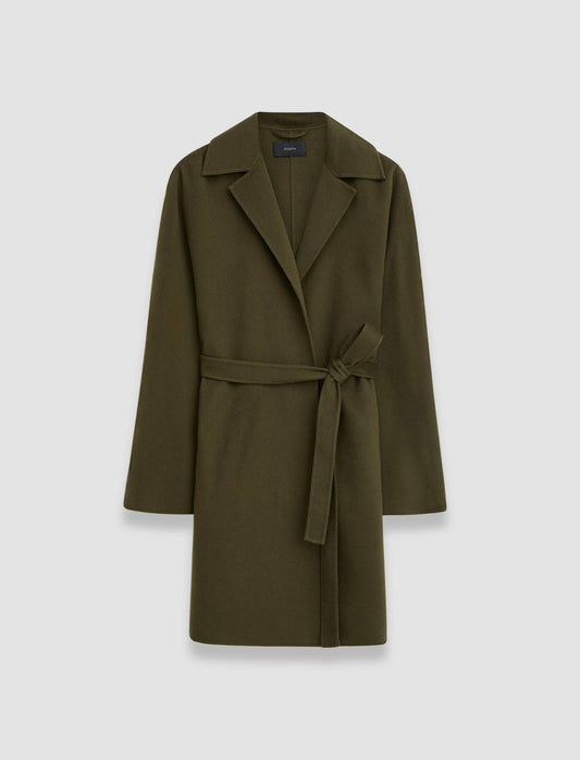 JOSEPH Fashion Women Light Double Face Cranwood Coat Hass Avocado