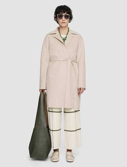 JOSEPH Fashion Women Light Double Face Cranwood Coat Oat Melange