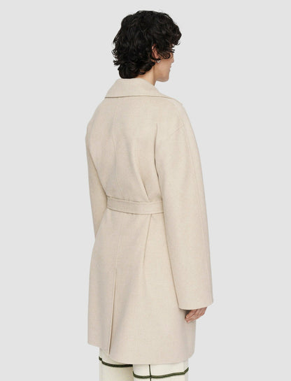 JOSEPH Fashion Women Light Double Face Cranwood Coat Oat Melange